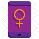 Woman Day Mobile Comunication Icon