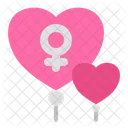 Woman day balloon  Icon