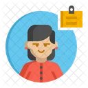 Woman Intern  Icon