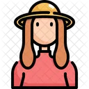 Hat Woman User Icon