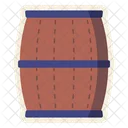 Wooden Barrel Wine Barrel Wine Storage Icon