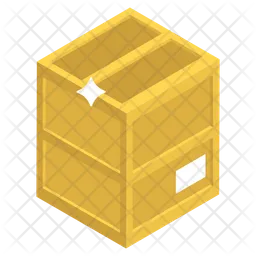 Wooden Parcel  Icon