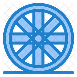 Wooden Wheel  Icon