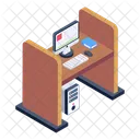 Employee Desk Employee Table Office Table Icon