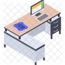 Work Desk Workplace Workstation Icon