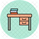 Work Desk Coffee Desk Icon