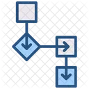 Flowchart Hierarchy Planning Icon