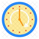 Clock Work Time Office Element Icon