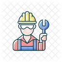 Worker Repairman Man Icon