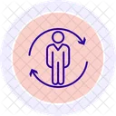 Worker Refresh Color Circle Icon Icon