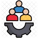 Workforce Gear Team Work Icon