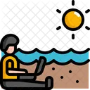 Digital Nomad Freelancer Icon