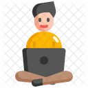 Digital Nomad Freelancer Icon