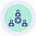 Working Together Line Icon Icon