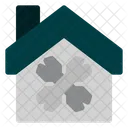 Flat Home Building Icon