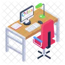 Workplace Workspace Workstation Icon