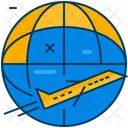 Travel Blue Orange Icon