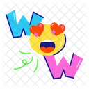 Wow Emoji Wow Word Word Text アイコン