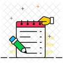 Diary Writing Memo Icon