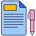 Writing Pen Notes Icon