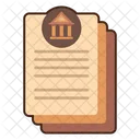 Written Documents Paperwork Article Icon