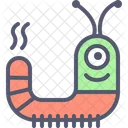 Wurm Alien Charakter Symbol