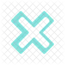 X Cross No Icon