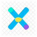 X Letter Alphabet Icon