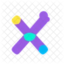 X Letter Alphabet Icon