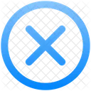 X Circle Cross Symbol