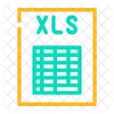 Xls Archivo Formato Icono