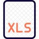 Xls File File Format Icon