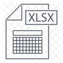 Xlsx File Document Icon