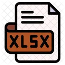 Xlsx File Type File Format Icon