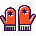 Christmas Gloves Mittens Icon