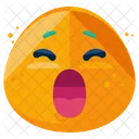 Yawn Emoji Face Icon