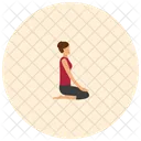 Hero Yoga Pose Icon