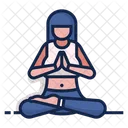 Yoga Ejercicio Atencion Sanitaria Icono