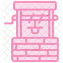 Zamzam Well Duotone Line Icon 아이콘