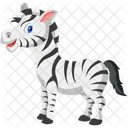 Zebra Animal Zoo Icon