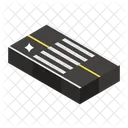 Road Sign Zebra Crossing Pedestrian Walkway Icon