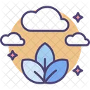 Zero Emission Ecofriendly Cloud Icon