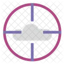 Ziel Zielen Wolke Symbol