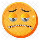 Zip Mouth Emoji  Icon