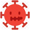 Zipper Mouth Coronavirus Emoji Coronavirus Icon