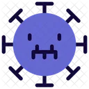 Zipper Mouth Coronavirus Emoji Coronavirus アイコン