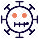 지퍼 입 코로나바이러스 이모티콘 코로나바이러스 아이콘