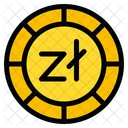 Zloty Coin Currency アイコン