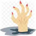 Zombie Hand Dead Man Grave Hand Icon