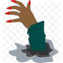 Zombie Hand Grave Hand Frightening Icon